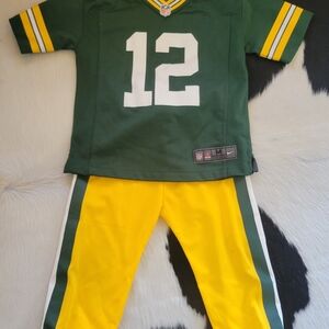 Kids Aaron Rodgers Packers Sports Jersey Set